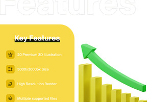 Chart & Diagram 3D Icon