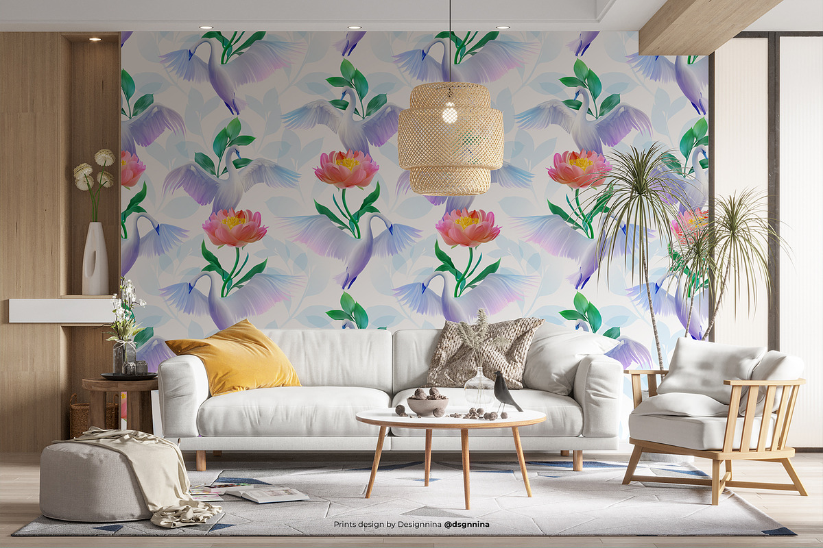 Swan Romance — Seamless Pattern, a Pattern Graphic by Designnina Shop (Photo 6 of 13)