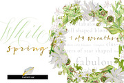 White Bouquets&Wreaths in watercolor, an Illustration by watercolorwild.graphics (Thumbnail 5 of 14)
