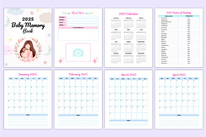 2025 Baby Memory Book Canva Interior