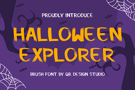 Halloween Explorer, a Handwritten Font by QR Design Studio