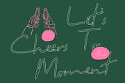 CS Wardine Dashed, a Script Font by Craft Supply Co. (Thumbnail 2 of 8)