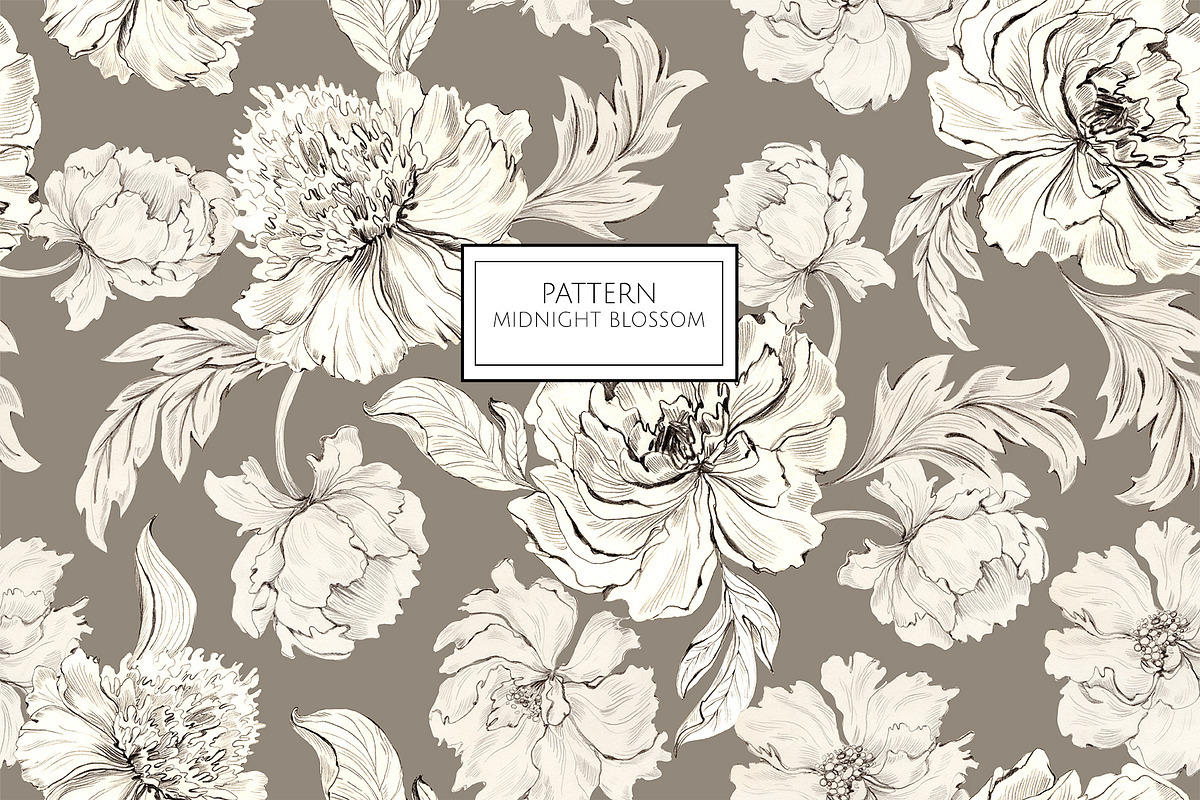 Midnight Blossom, a Background Graphic by HannaStudio (Photo 4 of 10)