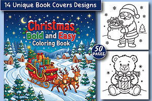 Christmas: Bold and Easy Coloring