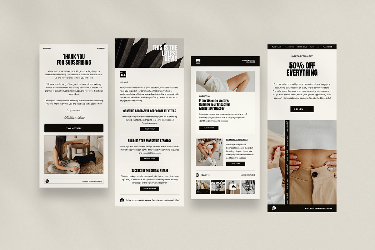 NOLE / Newsletter Template, an Email Template by Wildnun Studio (Photo 3 of 19)