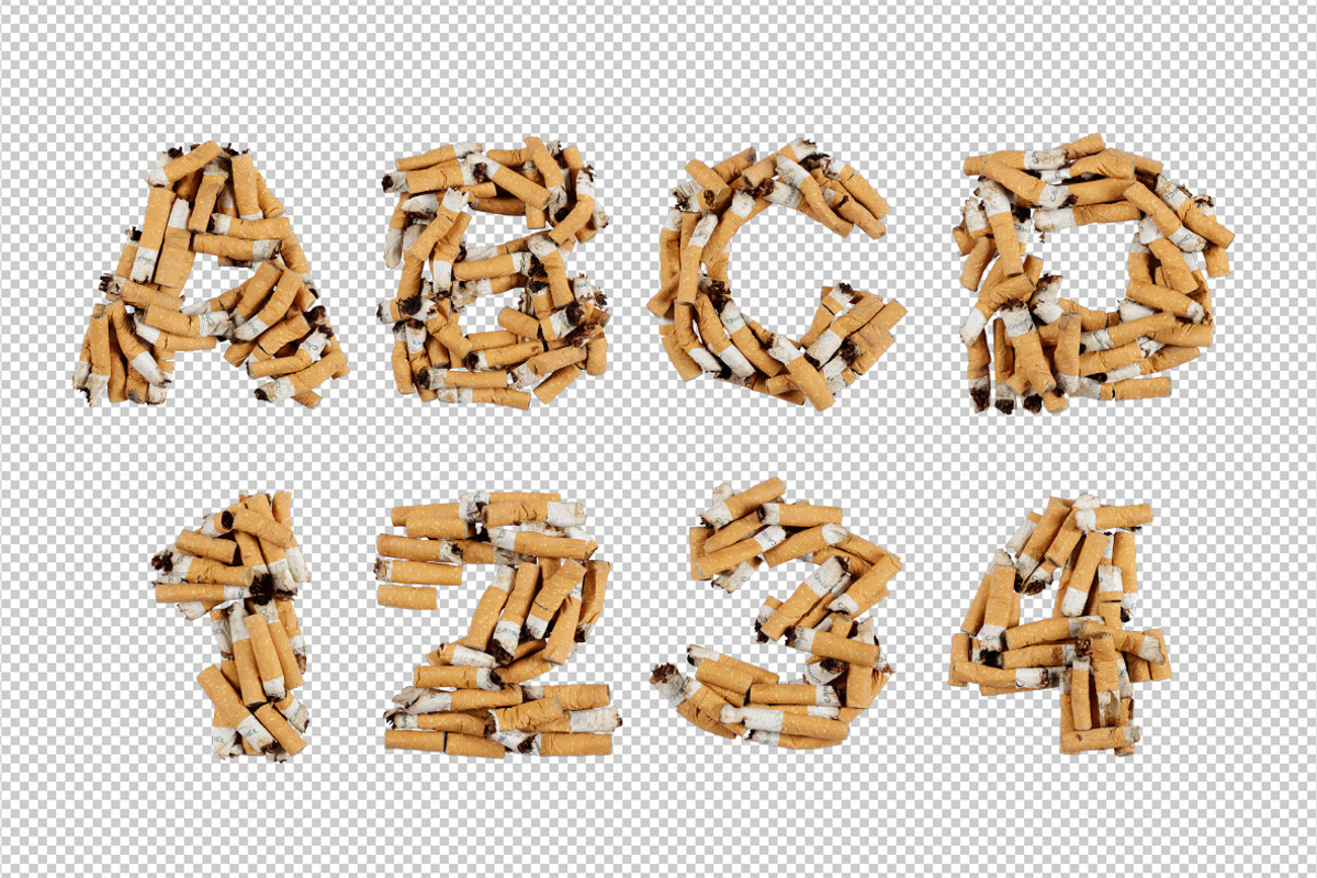 Cigarette Butt Font, a Font by Handmadefont (Photo 9 of 9)
