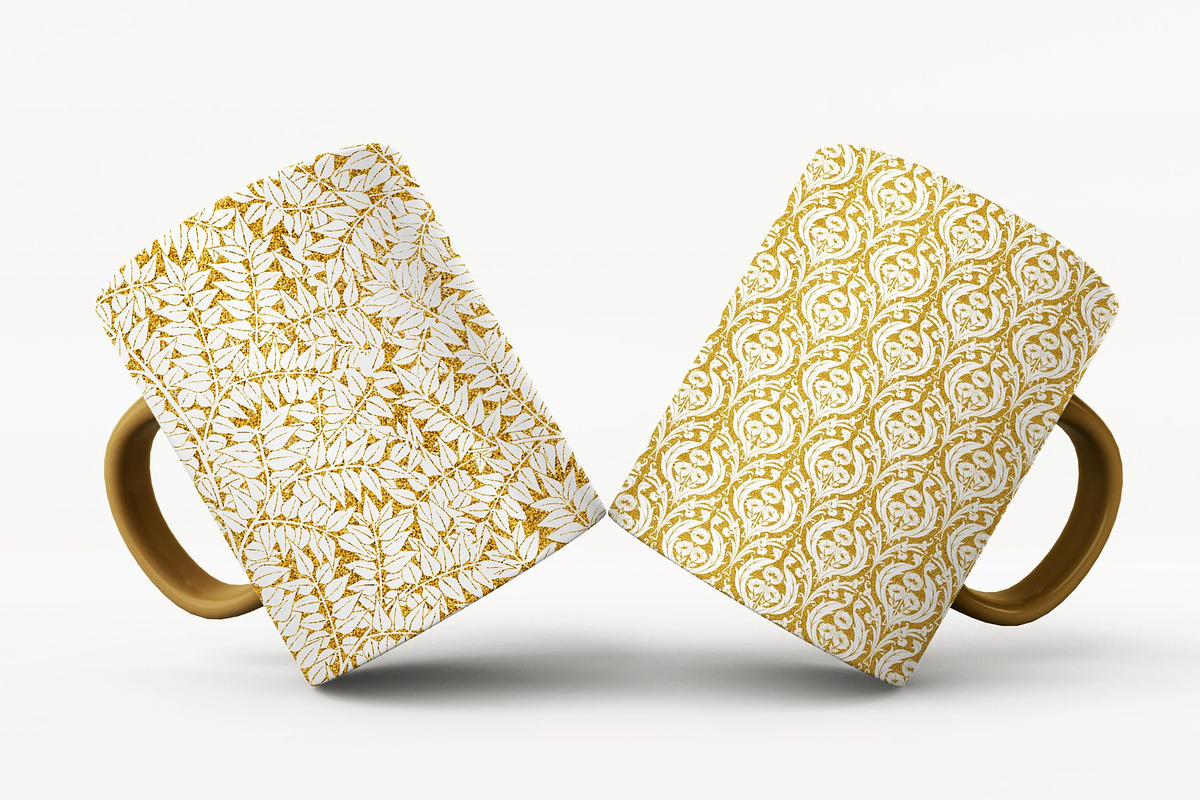 Gold Glitter William Morris Patterns, a Pattern Graphic by ARTOZEN DIGITAL (Photo 10 of 20)