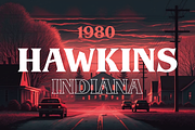 Upside Down - 1980s Retro Typeface, a Serif Font by HipFonts (Thumbnail 3 of 9)