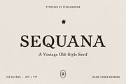 Sequana - A Vintage Old-Style Serif, a Serif Font by pixelbuddha.net (Thumbnail 1 of 6)