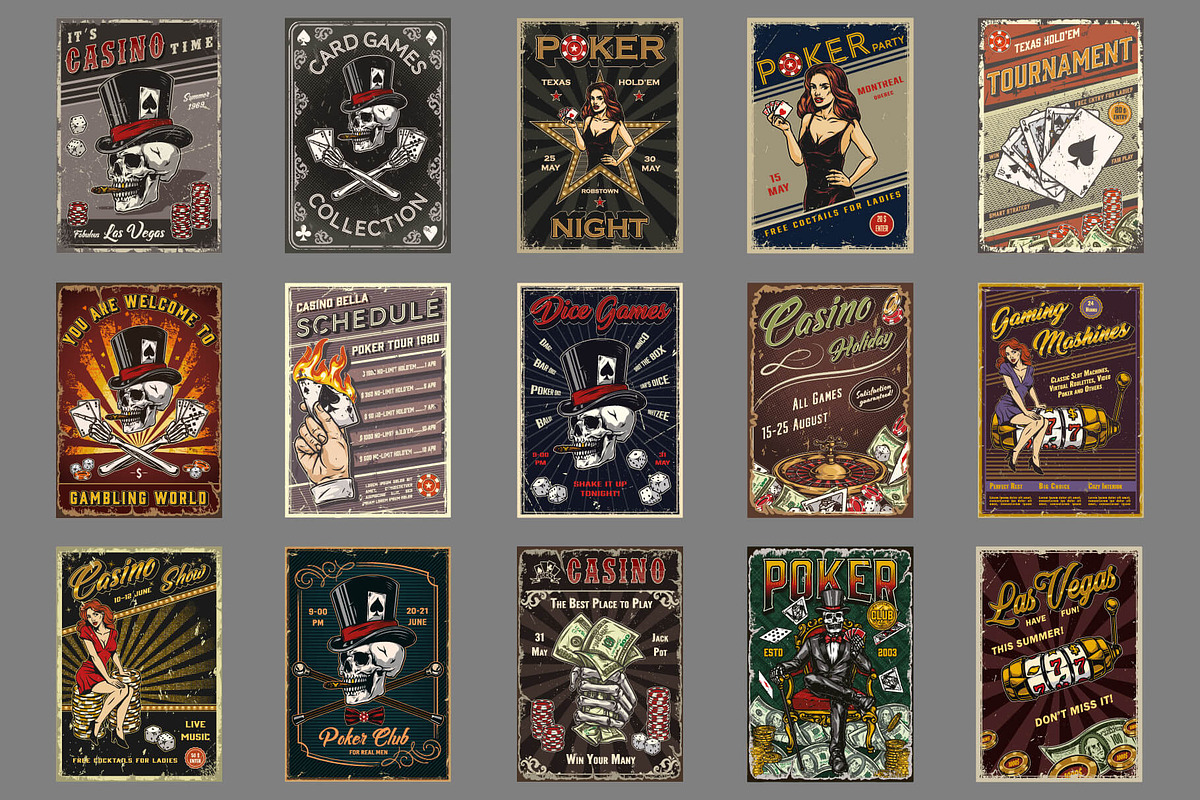 50 Gambling posters, a Brochure Template by DGIM studio (Photo 3 of 6)