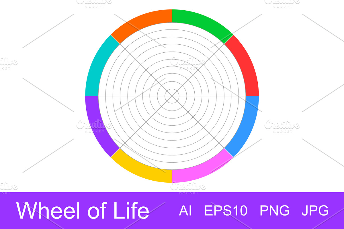Wheel of Life Balance Template preview 3