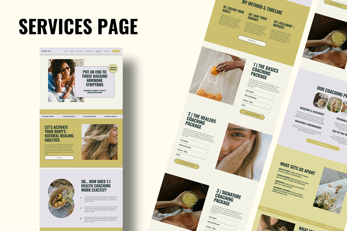 Squarespace Health Coach Website, a Squarespace Template by Solana Creative Co. (Photo 4 of 11)