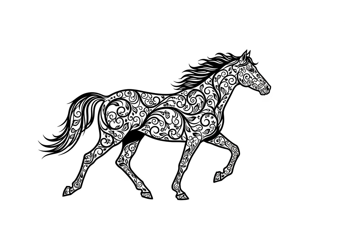 Running Horse Silhouette SVG Bundle, an Illustration by Creativeshirt (Photo 21 of 31)