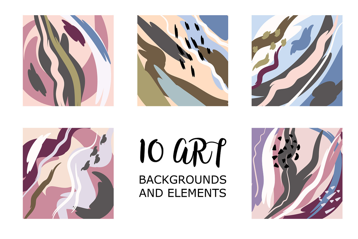 Art Backgrounds, an Illustration by ItsDianaDesign (Photo 5 of 5)