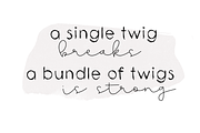 Twigs - A Handwritten Scribble Font, a Script Font by KA Designs (Thumbnail 4 of 6)