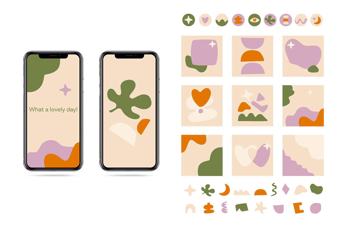 Instagram blog template. highlights, a Social Media Template by Mary P