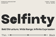 Selfinty Sans - 90 fonts + variable.
