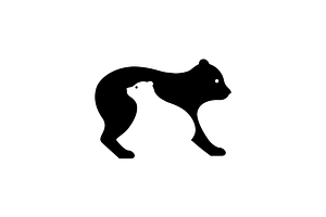 family bear animal wildlife logo, a Branding & Logo Template by devastd