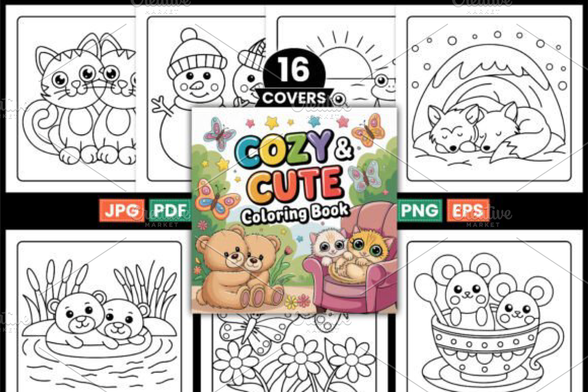 Bold and Easy Cute Cozy, an Animal Illustration by Design Station (Photo 2 of 3)