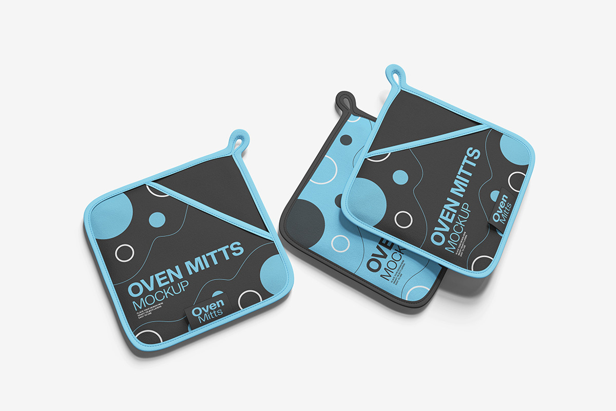 Oven Mitts Mockup, a Product Mockup by Indah (Photo 4 of 6)