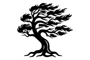 Windblown Tree Silhouette, an Object Graphic by Gfx_Store (Thumbnail 7 of 16)