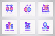Stop Terrorism | 16 Thin Line Icons, an Outline Icon by Alex Blogoodf (Thumbnail 6 of 11)