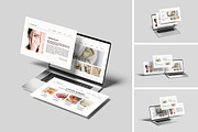 Laptop Screen Website Mockup, a Wearable Device Mockup by Pikachudesign (Thumbnail 1 of 5)