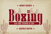 CS Boxing – Retro Font, a Slab Serif Font by Craft Supply Co. (Thumbnail 1 of 8)