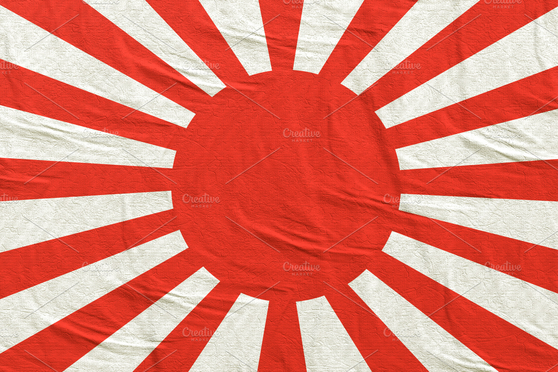 Old japanese imperial flag, an Abstract Photo by De todo un poco