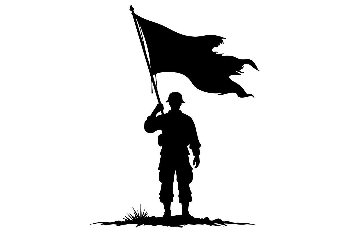 Combat Soldier Silhouettes Bundle, an Illustration by Creativeshirt (Photo 2 of 7)