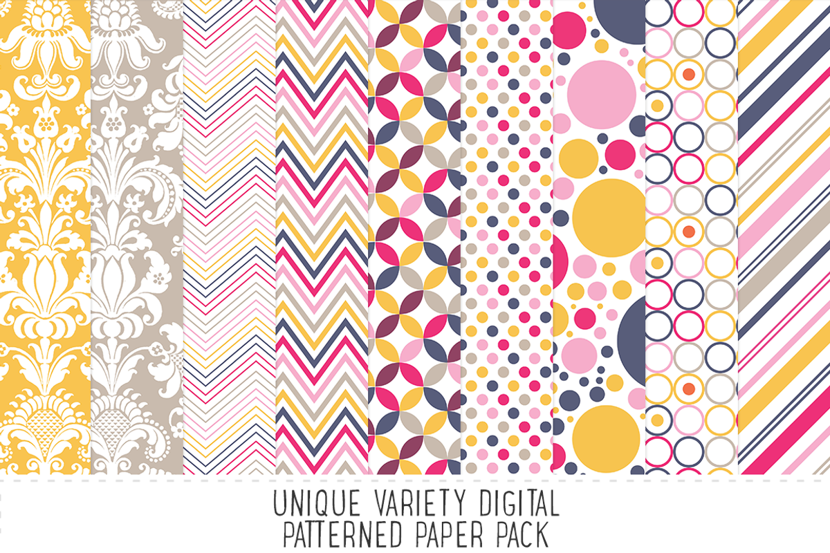 Indian Summer Pattern Paper Pack, a Pattern Graphic by Angie Sandy (Photo 1 of 2)