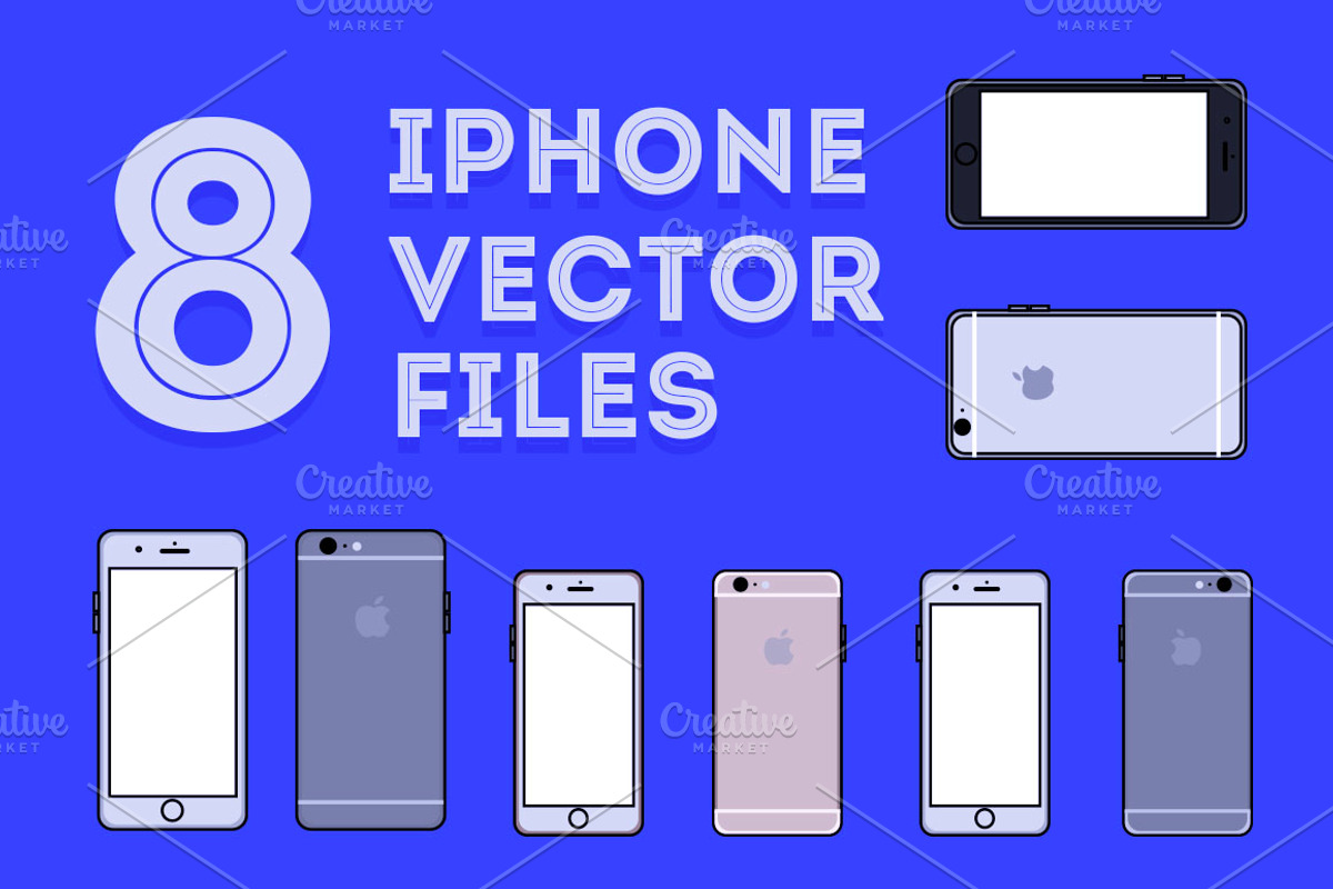 Apple iPhone Vector Files, an Illustration by IB (Photo 1 of 2)