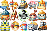Kawaii Construction Sublimation PNG, an Illustration by Pixels.Craft (Thumbnail 1 of 7)