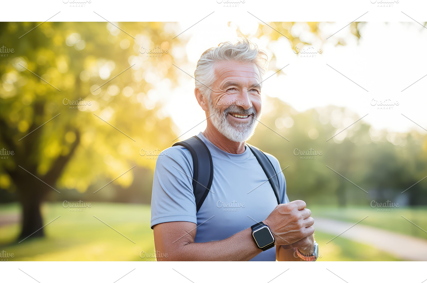 fitness seniors and technology ai, a Nature Photo by pikepicture