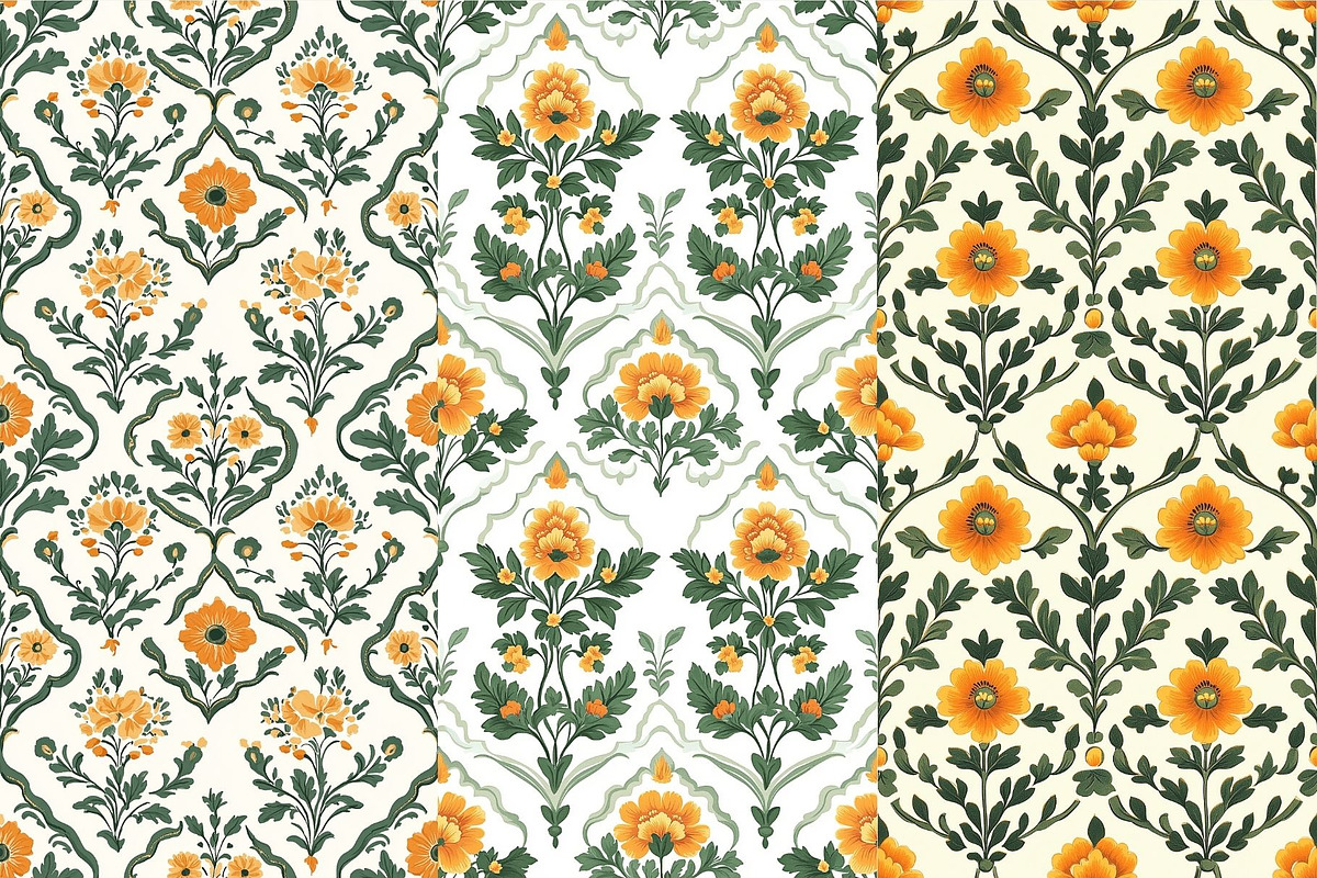 12 Marigold Mischief Patterns, a Pattern Graphic by Inknfolly (Photo 3 of 7)