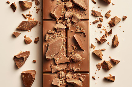 Milk Chocolate Bar Broken Pieces Swe, a Background Photo by Pixeness