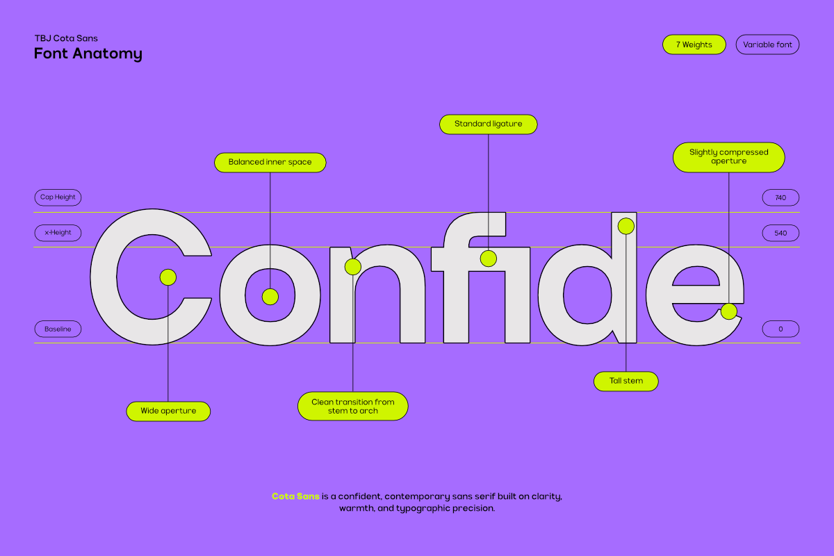 TBJ Cota Sans Grotesk Modern Sans, a Sans Serif Font by Taboja Studio (Photo 13 of 15)