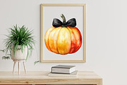 Pumpkins Watercolor PNG, an Illustration by Libby Wishes (Thumbnail 6 of 7)