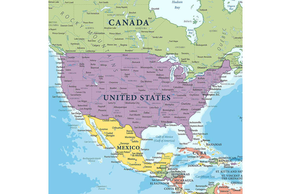 Vector World Map - Pacific View, a Graphic by PorcuPen Works (Photo 5 of 6)