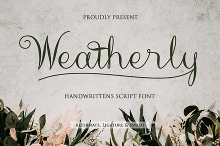 Weatherly - Handwrittens Style