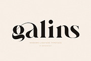 Galins – Ligature Typeface, a Serif Font by BrandSemut (Thumbnail 1 of 13)