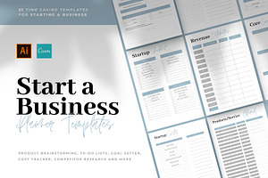 Start A Business - Canva Planners