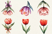 Tulip Flower Bloom Clipart, an Illustration by OK Design (Thumbnail 2 of 5)