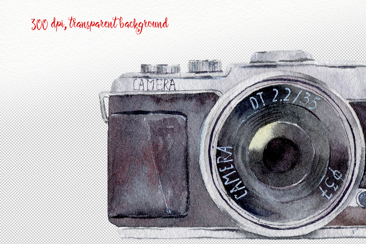 Wanderlust watercolor design toolkit, a Transportation Illustration by Elegantia (Photo 6 of 6)