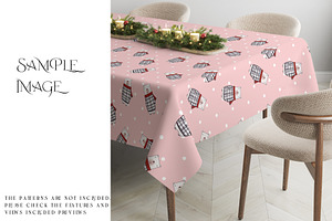 Xmas Tablecloth With Smart Objects