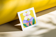 Abstract flowers, poster designs set, a Decorative Illustration by Good Studio (Thumbnail 8 of 8)