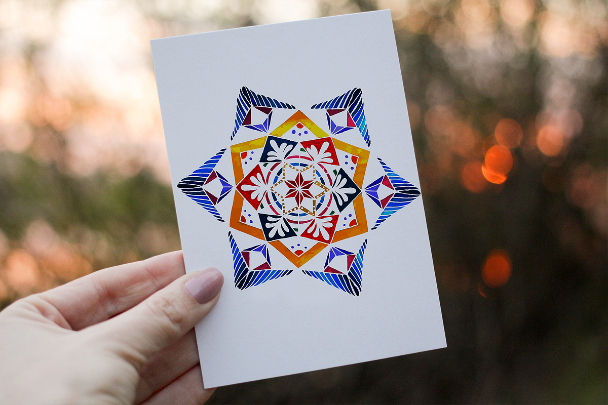 Snowing Mandala Illustrations, an Illustration by maaariabouvier (Photo 10 of 16)
