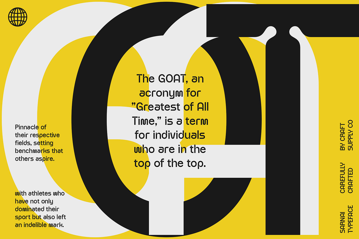 Sarnai – Sans Serif Font, a Sans Serif Font by Craft Supply Co. (Photo 3 of 8)