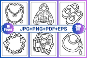 Fashion Vibes Coloring Book, a Decorative Illustration by Coco Bloom (Thumbnail 2 of 4)