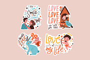 Valentine's day lettering stickers, a Decorative Illustration by Good Studio (Thumbnail 3 of 6)